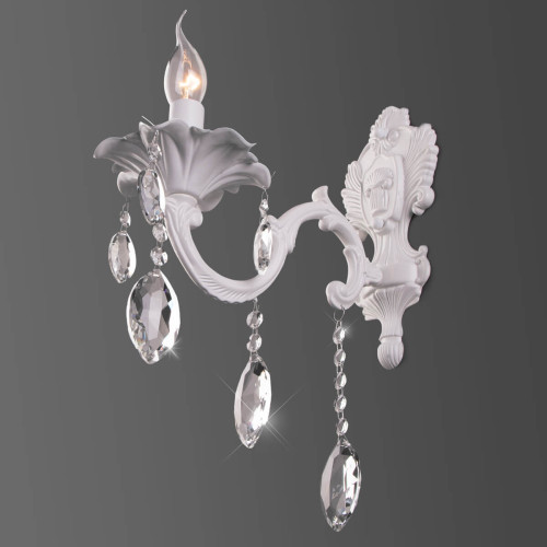 Бра Eurosvet 10108/1 белый/прозрачный хрусталь Strotskis