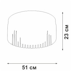 Потолочная люстра Vitaluce V5180-1/8PL