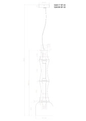 Подвесной светильник Divinare Volturn 1243/06 SP-30