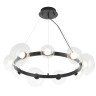 Подвесная люстра Crystal Lux BOSQUE SP9 BLACK/TRANSPARENT