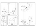 Люстра на штанге Ambrella Light High Light Modern LH57135