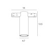 Трековый магнитный светильник Arte Lamp Optima A7269PL-1WH