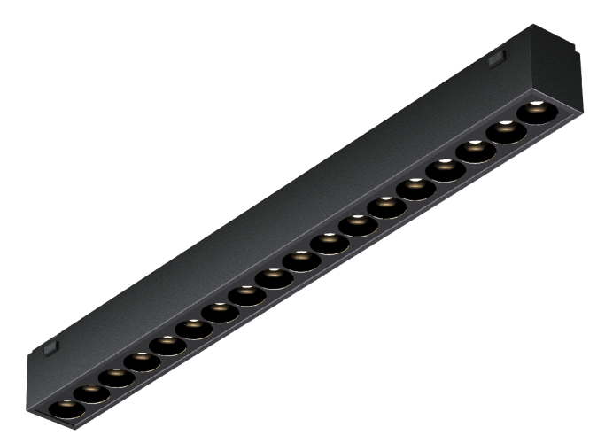 Трековый магнитный светильник iLedex Vision 4825-039-L293-18W-36DG-3000K-BK