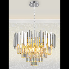 Подвесная люстра Natali Kovaltseva VERTIGO 81440/8C SILVER