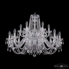 Подвесная люстра Bohemia Ivele Crystal 1402/12+6/300/2d Ni