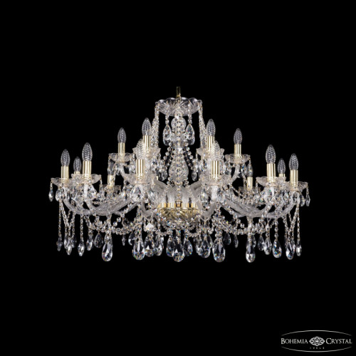 Подвесная люстра Bohemia Ivele Crystal 1413/12+6/360 G