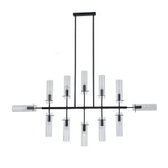 Люстра на штанге Indigo Saetta 11053/12R Black V000566