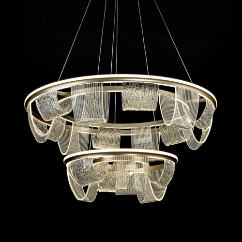 Подвесная люстра LED4U L7706-800-460 GD