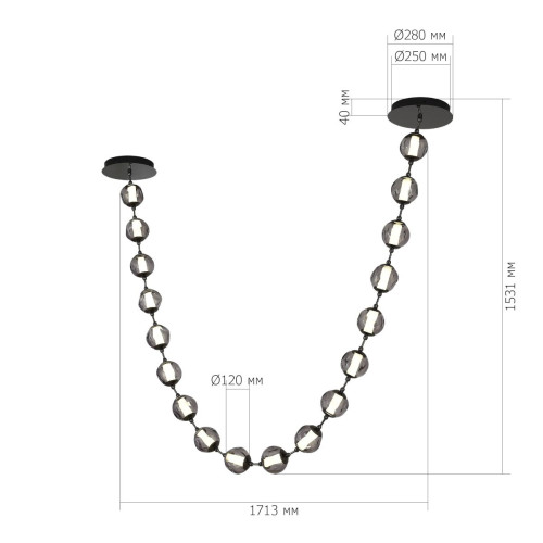 Подвесная люстра ST Luce Helmi SL6520.403.18