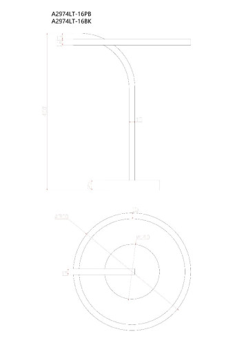 Настольная лампа Arte Lamp Enigma A2974LT-16PB