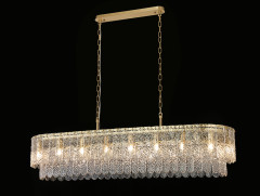 Подвесная люстра Newport Daisy 8370/140 C oval brass М0070732