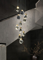 Подвесной светильник Delight Collection Crystal rock MD-020B-11 gold