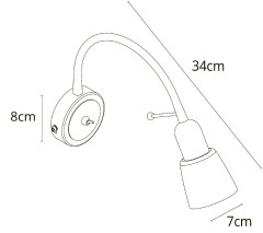 Бра Arte Lamp Lettura A7009AP-1WH