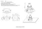 Встраиваемый светильник Crystal Lux CLT 007 CLT 007C1 WH