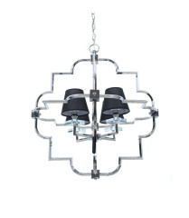 Подвесная люстра Lumina Deco Baltimore LDP 8020-4 CHR+BK