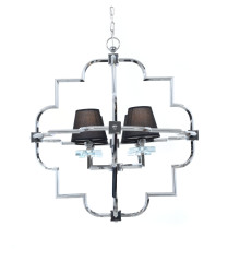Подвесная люстра Lumina Deco Baltimore LDP 8020-4 CHR+BK