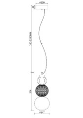 Подвесной светильник Maytoni Collar P069PL-L16CH3K