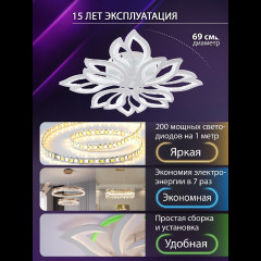 Потолочная люстра Natali Kovaltseva Fortuna LED LAMPS 81109/7C