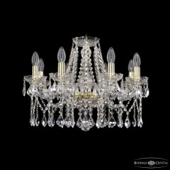 Подвесная люстра Bohemia Ivele Crystal 1413/8/200 G Leafs