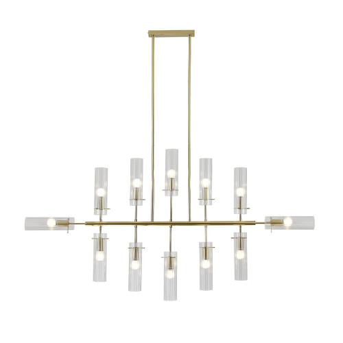 Люстра на штанге Indigo Saetta 11053/12R Gold V000565