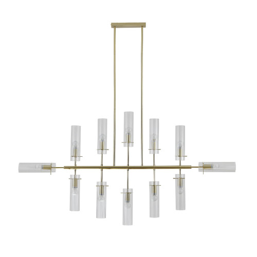 Люстра на штанге Indigo Saetta 11053/12R Gold V000565