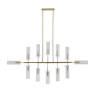 Люстра на штанге Indigo Saetta 11053/12R Gold V000565
