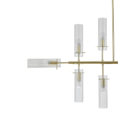 Люстра на штанге Indigo Saetta 11053/12R Gold V000565