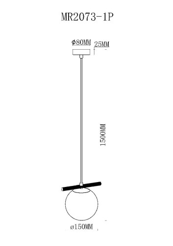 Подвесной светильник Myfar Francis MR2073-1P