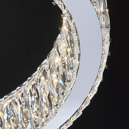 Подвесная люстра Delight Collection D8010P/2R/D800+600 silver