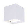 Уличный настенный светильник Uniel ULU-S55B-2x3W/3000K+4000K+6000K IP65 WHITE UL-00010854