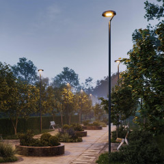 Уличный светильник Arlight ALT-DEKKEL-50W Warm3000 (BK, 145x40 deg, 230V) (IP65 Металл) 051858