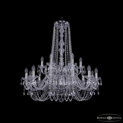 Подвесная люстра Bohemia Ivele Crystal 1402/12+6/300/h-91/2d Ni