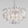 Подвесная люстра Eurosvet Elegante 10130/8 хром/прозрачный хрусталь Strotskis Smart a060642