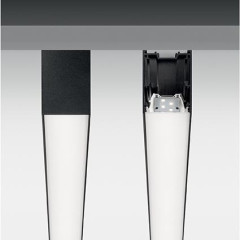 Подвесной светодиодный светильник Ideal Lux Fluo Wide 1200 3000K Black 191997