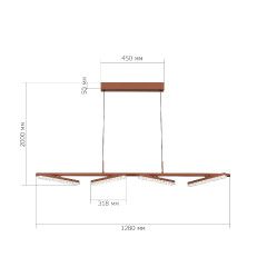 Подвесная люстра ST Luce Euclidics SL1018.603.04