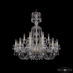 Подвесная люстра Bohemia Ivele Crystal 1402/12+6/300/XL-90 G