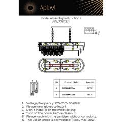 Подвесная люстра Aployt Matylda APL.775.13.11