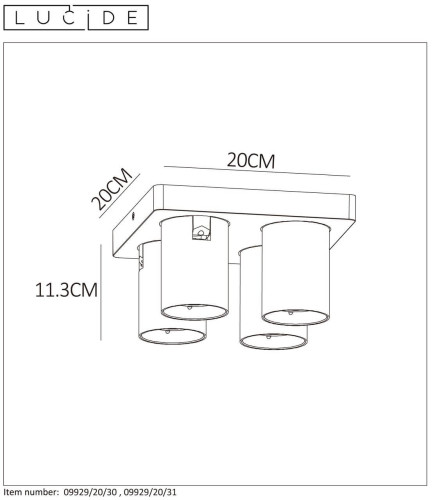 Спот Lucide NIGEL 09929/20/30