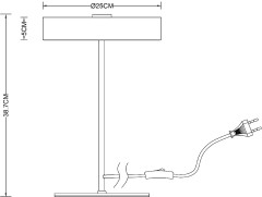 Настольная лампа Arte Lamp Elnath A5038LT-3BK