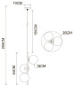 Подвесной светильник Arte Lamp Alcor A2224SP-3BK