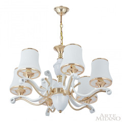 Подвесная люстра Arte Milano Florentia-3987 303987/6 Wh/Gd