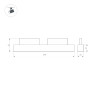 Трековый магнитный светильник Arlight MAG-FLEX-FLAT-L690-24W Warm3000 (BK, 80 deg, 48V) 047208