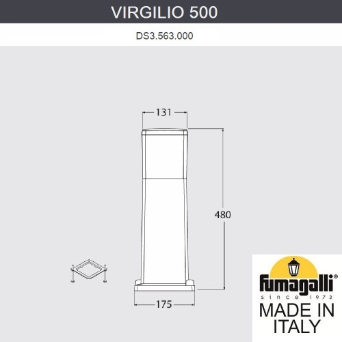 Ландшафтный светильник Fumagalli Virgilio DS3.563.000.LYF1R