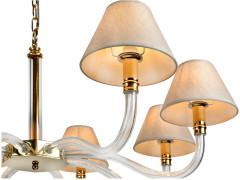 Подвесная люстра iLamp Amber YT2043-8 GD+Cear