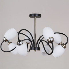 Люстра на штанге Reluce 01270-0.3-08B BK+AB