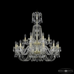 Подвесная люстра Bohemia Ivele Crystal 1402/12+6/300/XL-91/2d G