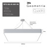 Подвесной светильник Эра Geometria SPO-164-W-40K-110 Б0050588