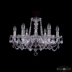Подвесная люстра Bohemia Ivele Crystal 1402/6/195 Ni Leafs