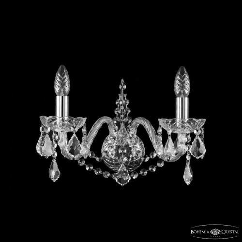 Бра Bohemia Ivele Crystal 1411B/2/160 Ni Leafs
