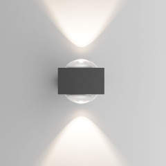 Уличный настенный светильник Elektrostandard Lenses серый 35191/W 4690389216459 a070452